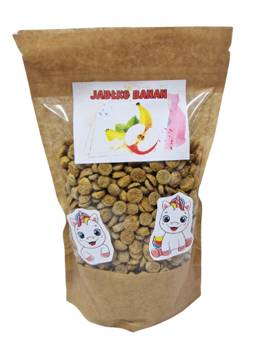 Ciastka MINI dla kucyków - jabłko i banan 0,5 kg