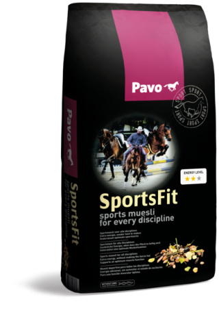 PAVO SportsFit 15 kg – Musli sportowe dla koni wszystkich dyscyplin
